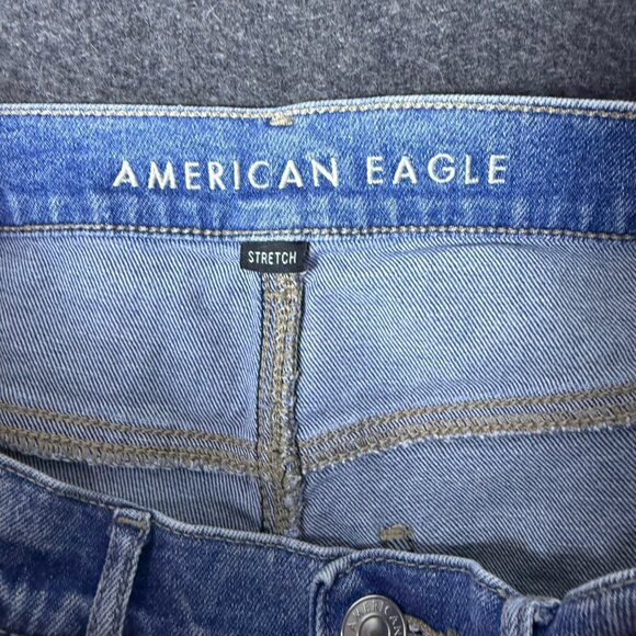 AMERICAN EAGLE Jeans  14 Highest Rise 90s Boyfriend Distressed Destroy Drapey - Picture 8 of 10